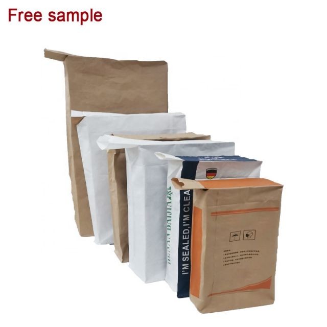 GMP Standard Pasted Valve Multiwall Paper Bags Recyclable Milk Powder Bags