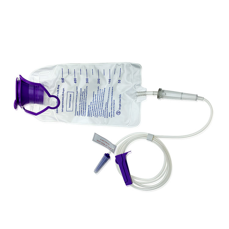 Gravity Sterile Enteral Feeding Bag Disposable Medical Consumable