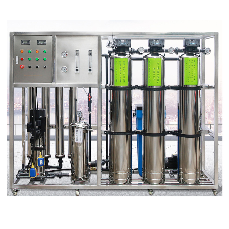 Stainless Steel/FRP Vessel 500LPH Commercial Alkaline Water Machine for Pure Water