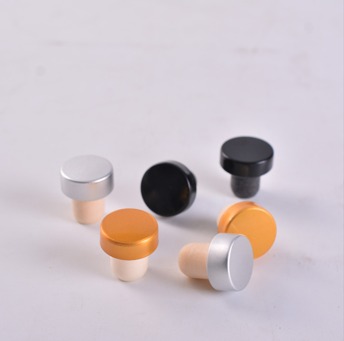 Wooden Cover for Healthy Lead-free Glass Bottle Wine Cork and Customized Bottles of Wine