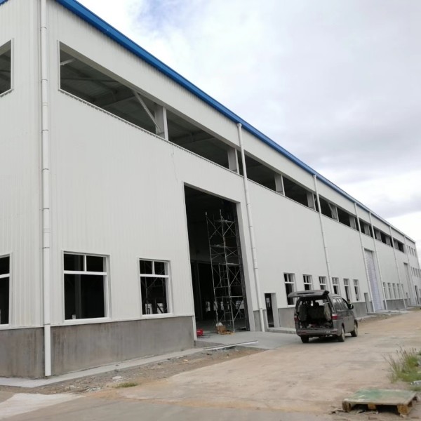 Large Span Prefabricated Steel Structure Workshop For Industry / Factory