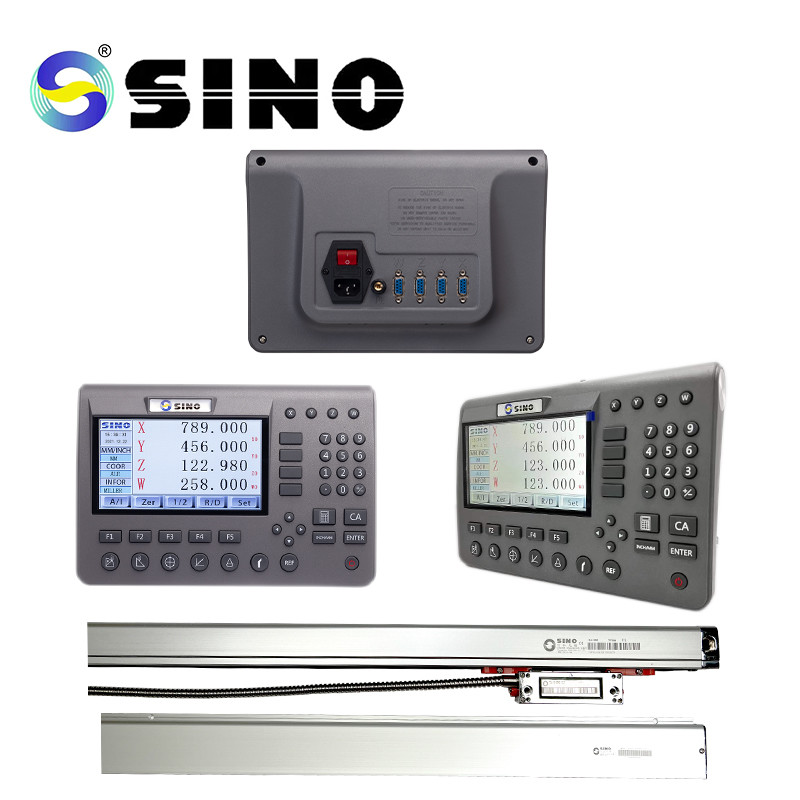 4 Axis SINO SDS 200 Metal LCD Digital Readout System 285x195x53cm With Linear Encoder For Lathe