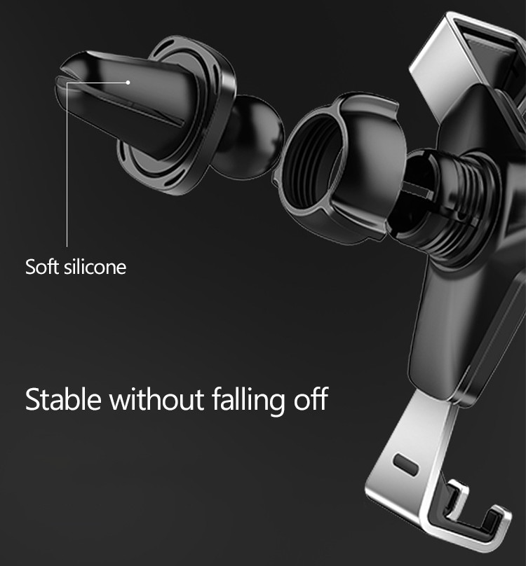 360 Degree Rotation Smart Phone Holder 0.1kg Adjustable Gravity Car Phone Holder Bracket