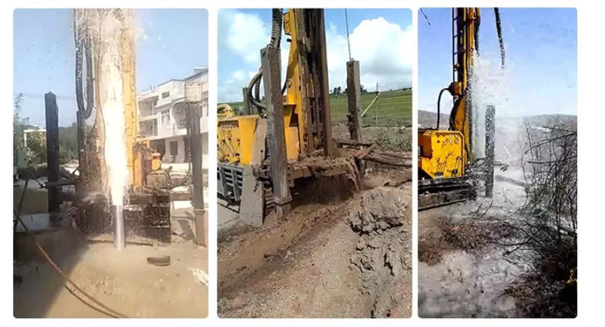 St 300 Water Well Crawler Mounted Drill Rig Equipment For Farming Drilling