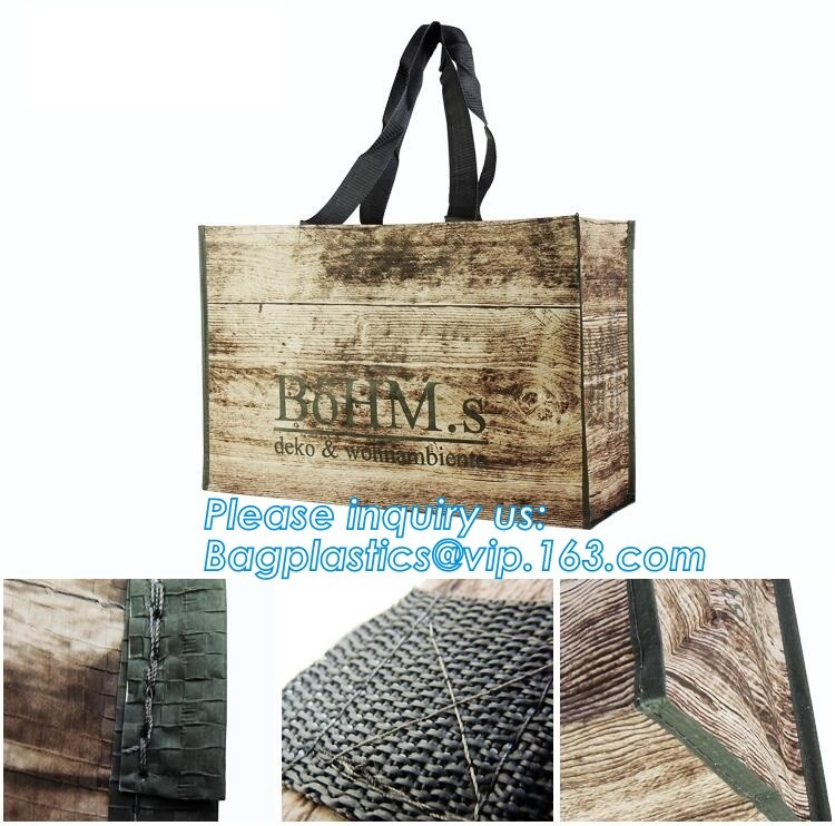 Wholesale factory custom fashion laminated non woven bag, Shopping printing fabric insulated foldable bag, custom pp non