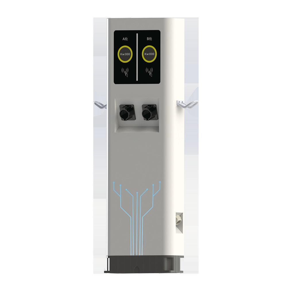 Floor Mounted EV Car Charger 7kw AC 32a 1 Phase Type 2 Touch Display Screen