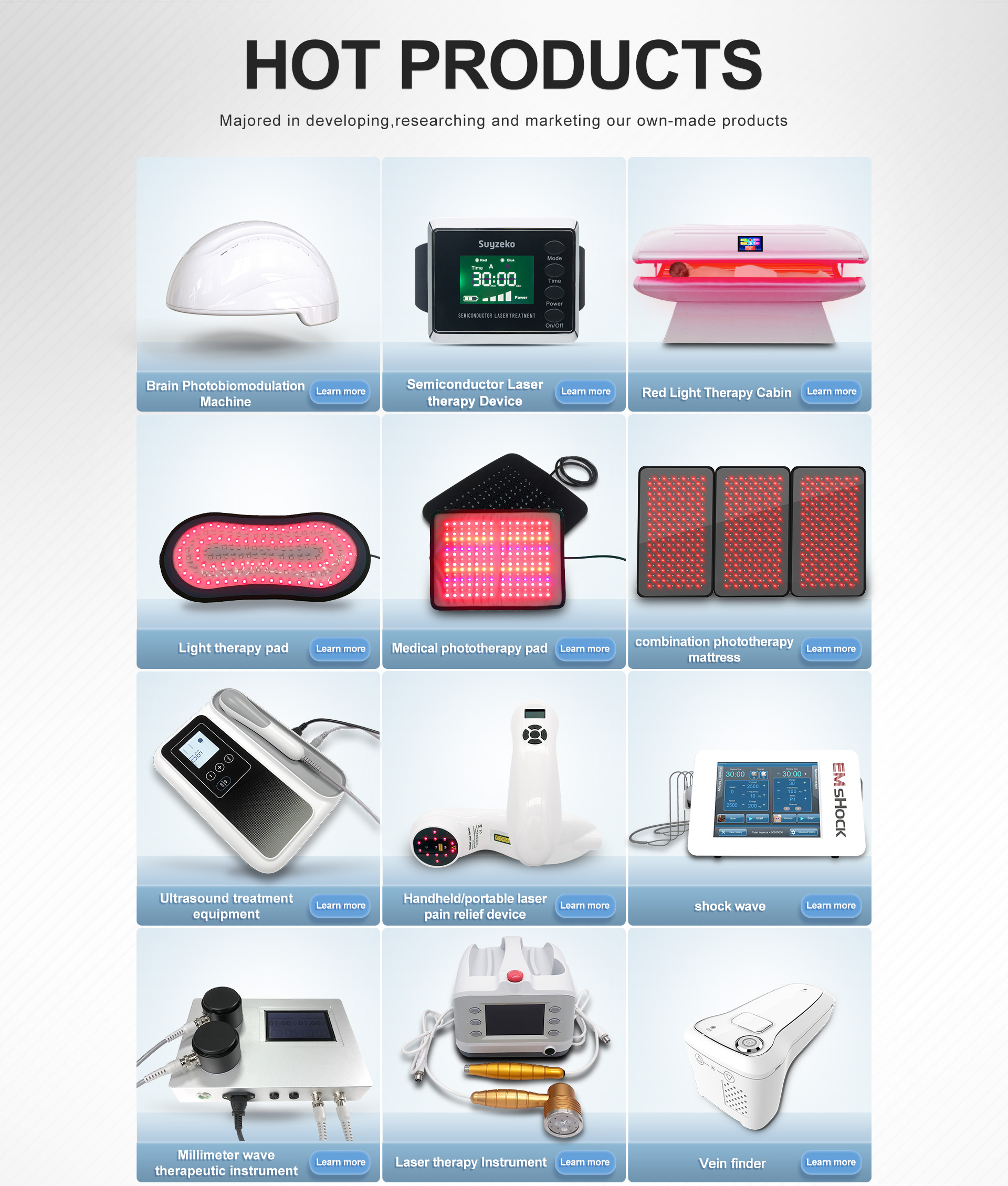 810nm Brain PhotoBiomodulation Therapy Machine White Or Black