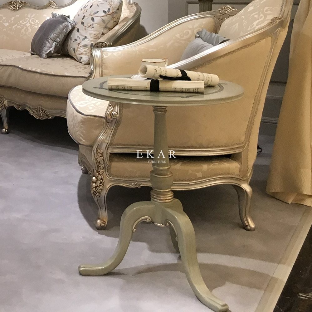 Classic Living Room Furniture Round End Wooden Side Table