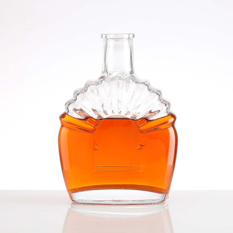 Custom Branding Hot Stamping Brandy Glass Bottles with Customizable Sealing Type