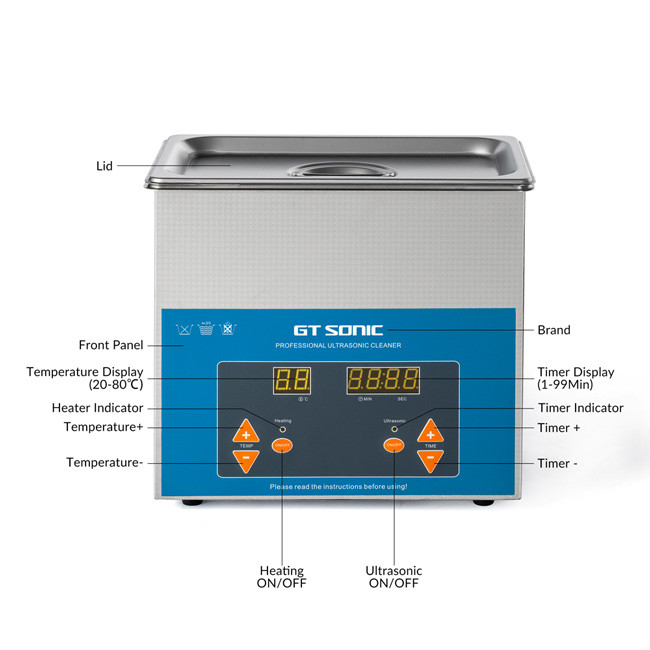 Stainless Steel Small Ultrasonic Cleaner , Explosion Proof Ultrasonic Cleaner