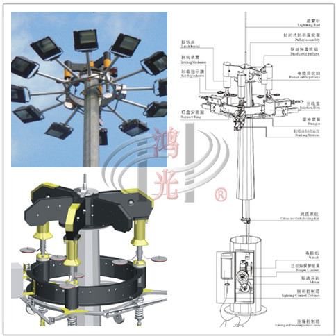 OEM Airport Slip Joint LED Outdoor Lighting Posts With ISO9001