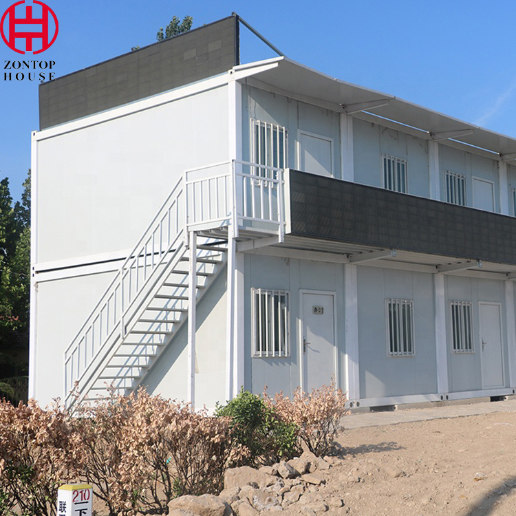 Zontop 2 Story 40ft Prefab Shipping Container Luxury Modern House Prefabricated Prefab Cabin Homes