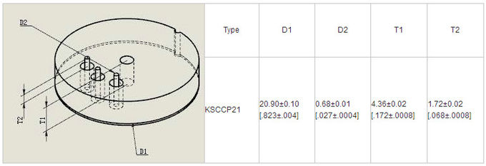 Capacitive Ceramic Water Precision Pressure Sensor Circular Shape High Reliability