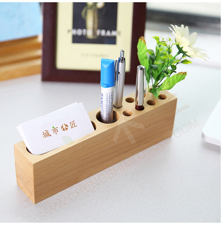 Carbonized bamboo phone stand with a Pen holder for iphoneX 6splus for samsung S6 EDGE