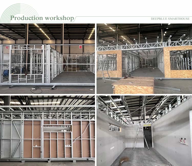 Factory Price 0.75mm Light Steel Frame Modern Prefab Mobile Homes EU/AU Standard Prefab House Custom House