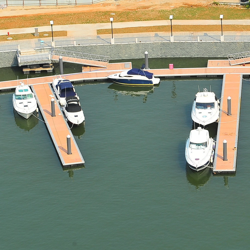 Long-Lasting Finger Dock Aluminum Alloy 6061-T6 Floating Pontoon Walkway For Yacht Boat