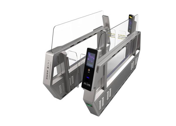 Face Recognition Fingerprint Airport Turnstile Airport Swing Gates With Light