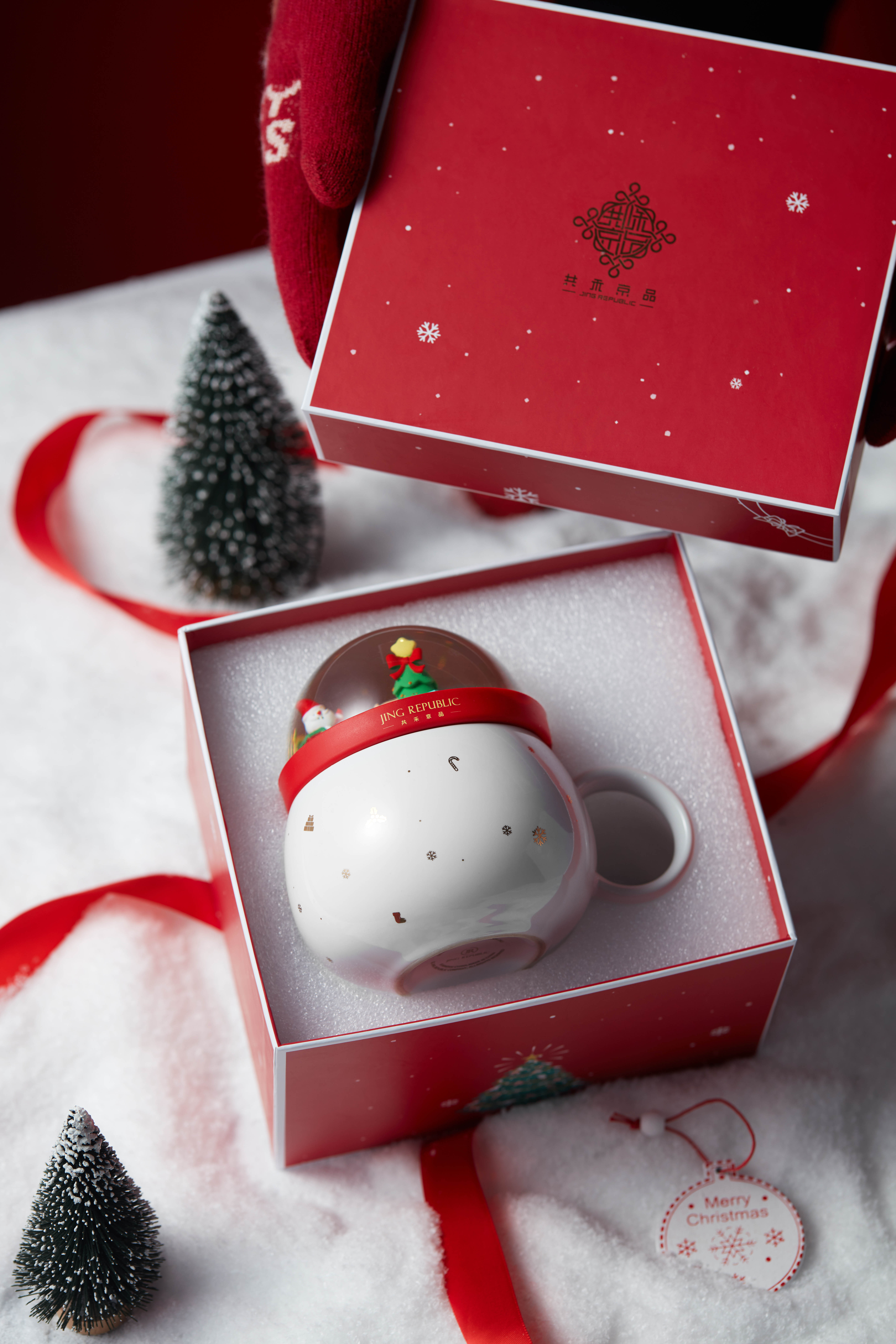 Cute Christmas Mug Creative Men Women Ceramic Mug With Lid Large Couple Drinking Coffee Mug