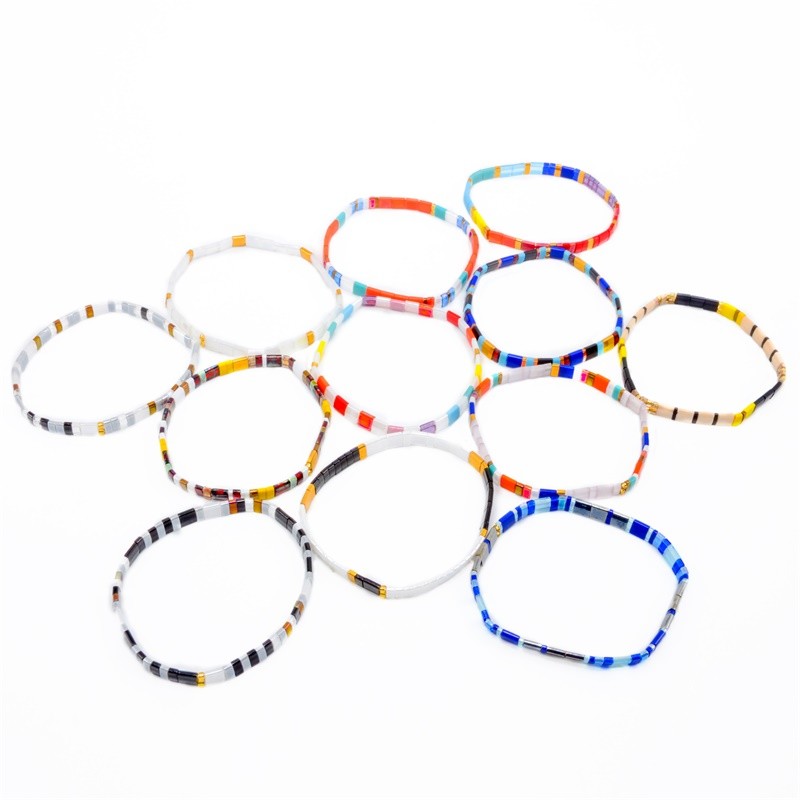 EU Standard Unisex Tila Bead Bracelet Handmade Multi Color For Gift