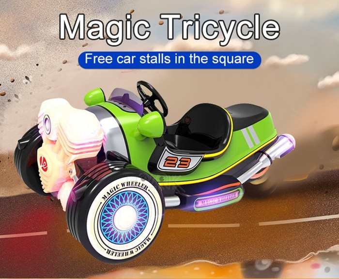 Battery 45ah Motorcycle Bumper Car Magic Tricycle Kids Riding Game