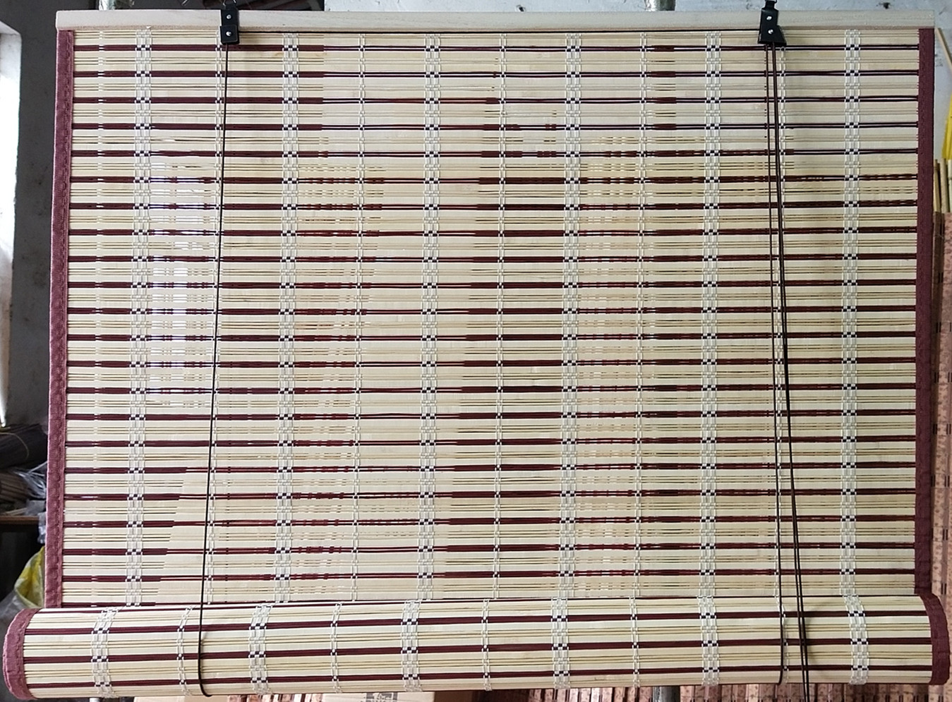 Roman 1.2m Sedex Bamboo Roll Up Blind