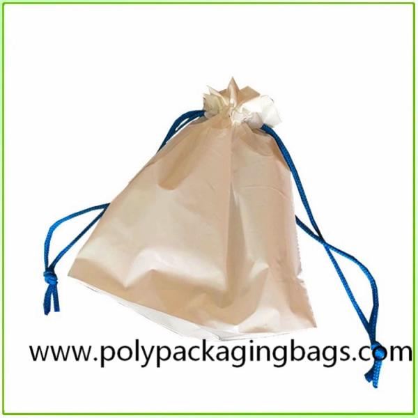 Clothing Packaging Poly Bags With Drawstring For Shopping / Sports / Travel /