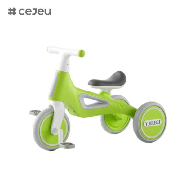 CJ-A066,with Lights/Music,child's tricycle,Pink/Green/Yellow,three of colour