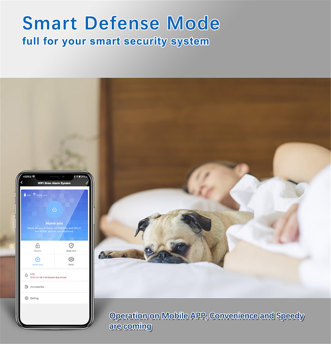 Tuya Wifi 433MHz Wireless Strobe Siren Sound and Light Siren 100dB for Home Security WIFI GSM Alarm Panel(ZX-SN11)