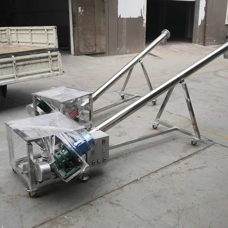 OEM Custom Industry Pellet Carbon Steel Spiral Screw Auger Conveyor Feeder