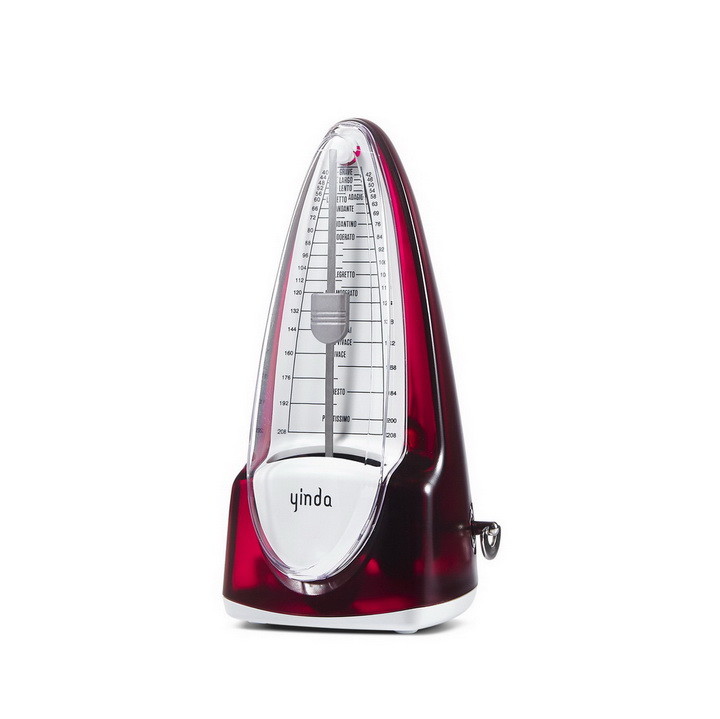 OEM classic scale board piano guitar violin practice rhythm mechanical metronome Black White Pink Red Tranparent Wood