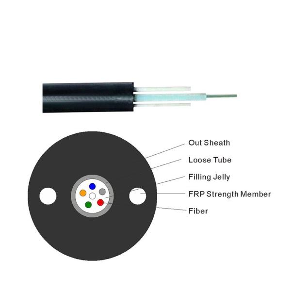 GYFXTY 6 core Single Mode Fiber Optic Cable Aerial cable for long distance