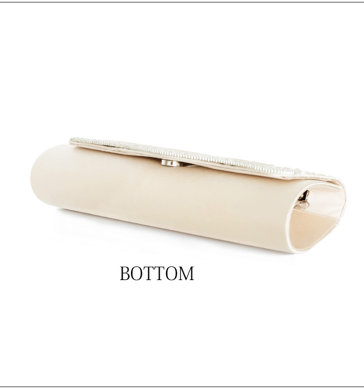 Evening Party Handbag OEM/ODM Elegant Women Hand Bags Crystal Pleated Evening Handbags