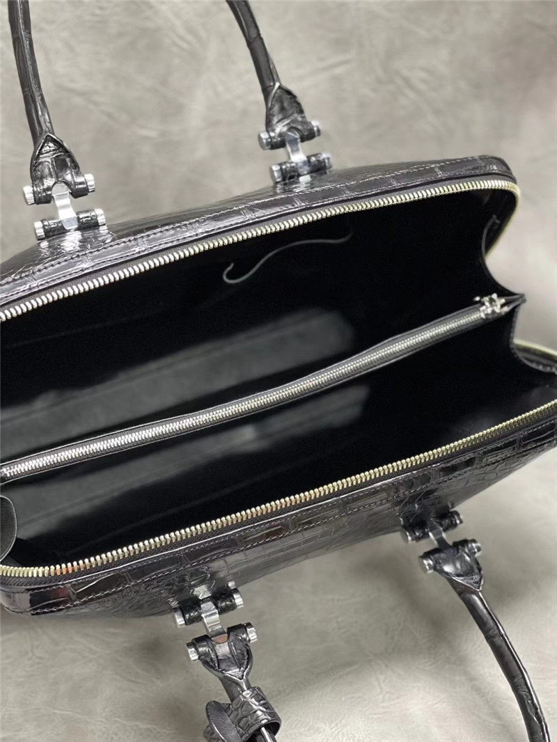 Exotic Real True Alligator Belly Skin Office Men's Briefcase Bag Authentic Genuine Crocodile Leather Male Large Handbag