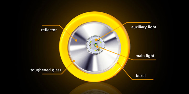 Rechargeable LED Mining Cap Lamp 15000lux IP68 16H Runtime