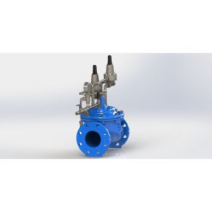 Manual Globe Type / Surge Anticipating Valve A2A5 With EPDM Diaphragm and Flange