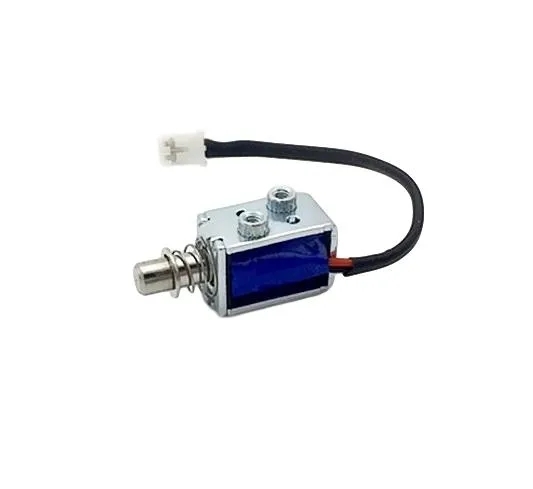 Quality Small Size Push Pull Solenoid with Open Frame Structure and Mounting Holes for Easy Installation for sale
