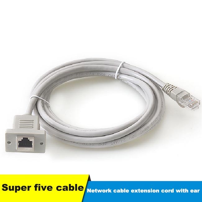 0.85m Cat5 Ethernet Cable Rj45 Male To Female Ethernet Extension Cable