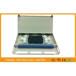 SC Simplex 24 Port Fiber Patch Panel For FTTH FTTX FTTB ODN PON Network