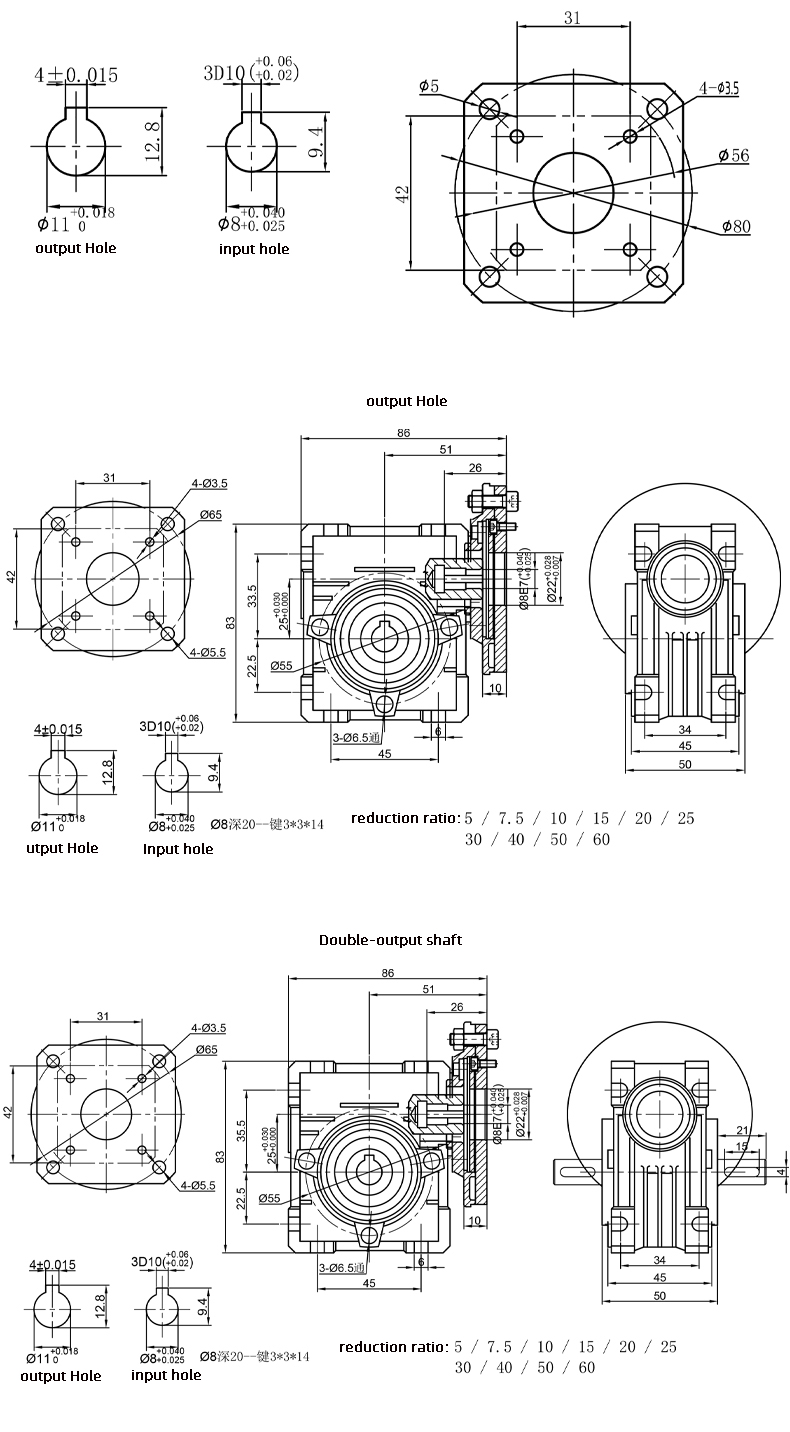 Efficient Reliable Stepper DC Worm Gear Motor For Industrial Automation System