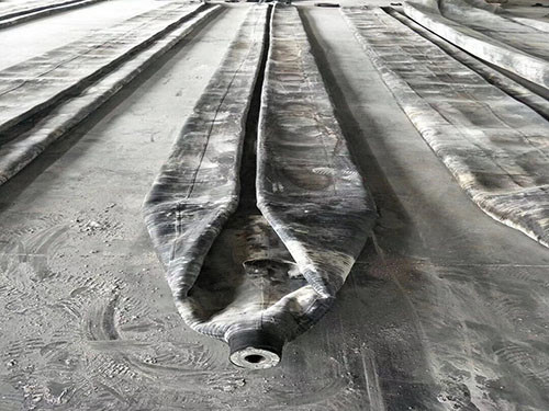 Dia 2.5 Meter Marine Air Bags 8 Layer Ship Launching Airbags 20m Length