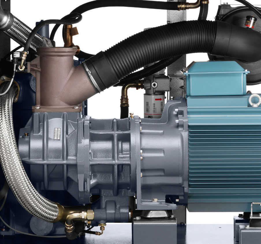 Aluminum Alloy Rotary oil injected Atlas Screw Air Compressor Ga55