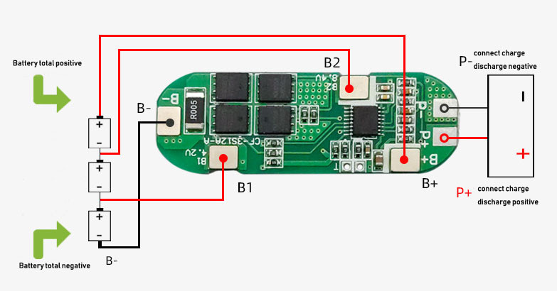 3S 6A 10A Li Ion 18650 BMS Pcm Battery Protection Board 11.1V 12V 12.6V