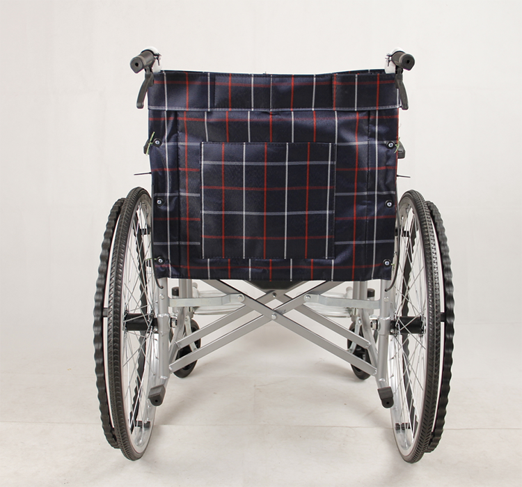 Class I Plaid Wheel Chair Manual Wheelchair ISO13485