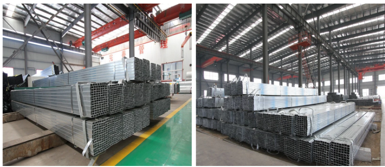 Hot Rolled Square Galvanized Steel Pipe 4m - 10m Straight Seam Welded Pipe