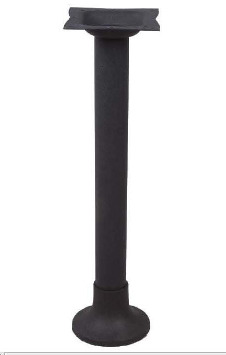 Bolt Down Metal Table legs Dining Table Base Black Wrinkle 28'' / 41'' Height