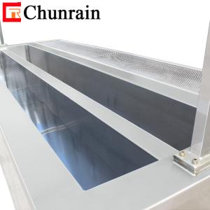  2 Meter Cleaning Tank Ultrasonic Cleaner For Dirty Window Blind Curtain 160L Dual Tank Window Blinds Ultrasonic Cleaner Manufactures