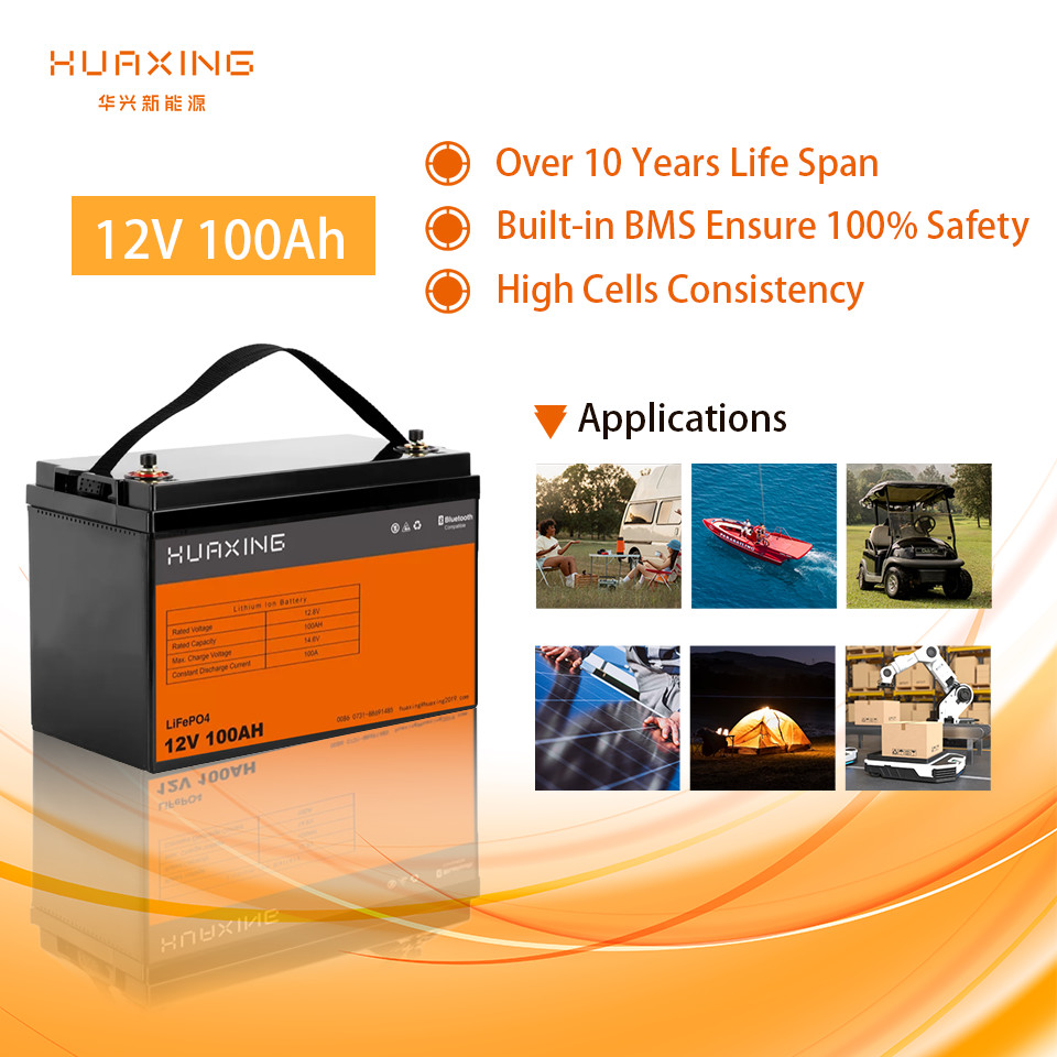 Customizable 12 Volt Golf Cart Batteries With PCM Smart BMS Technology