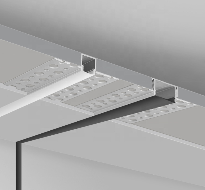 Recessed Drywall Plaster Gypsum Aluminium Led Profile For Ceiling LED Light Strips Aluminum Channel