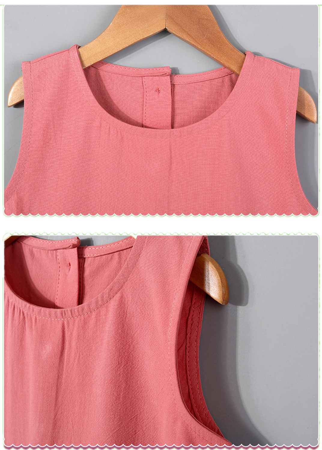 Girls Everyday Casual Dresses Pleated Linen Cotton Kids Summer Children'S Clothing
