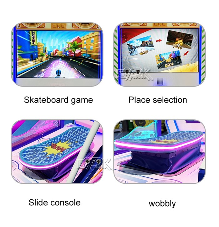 Master Skateboard Ticket Redemption Lottery Game Machine For Kids 1 Player